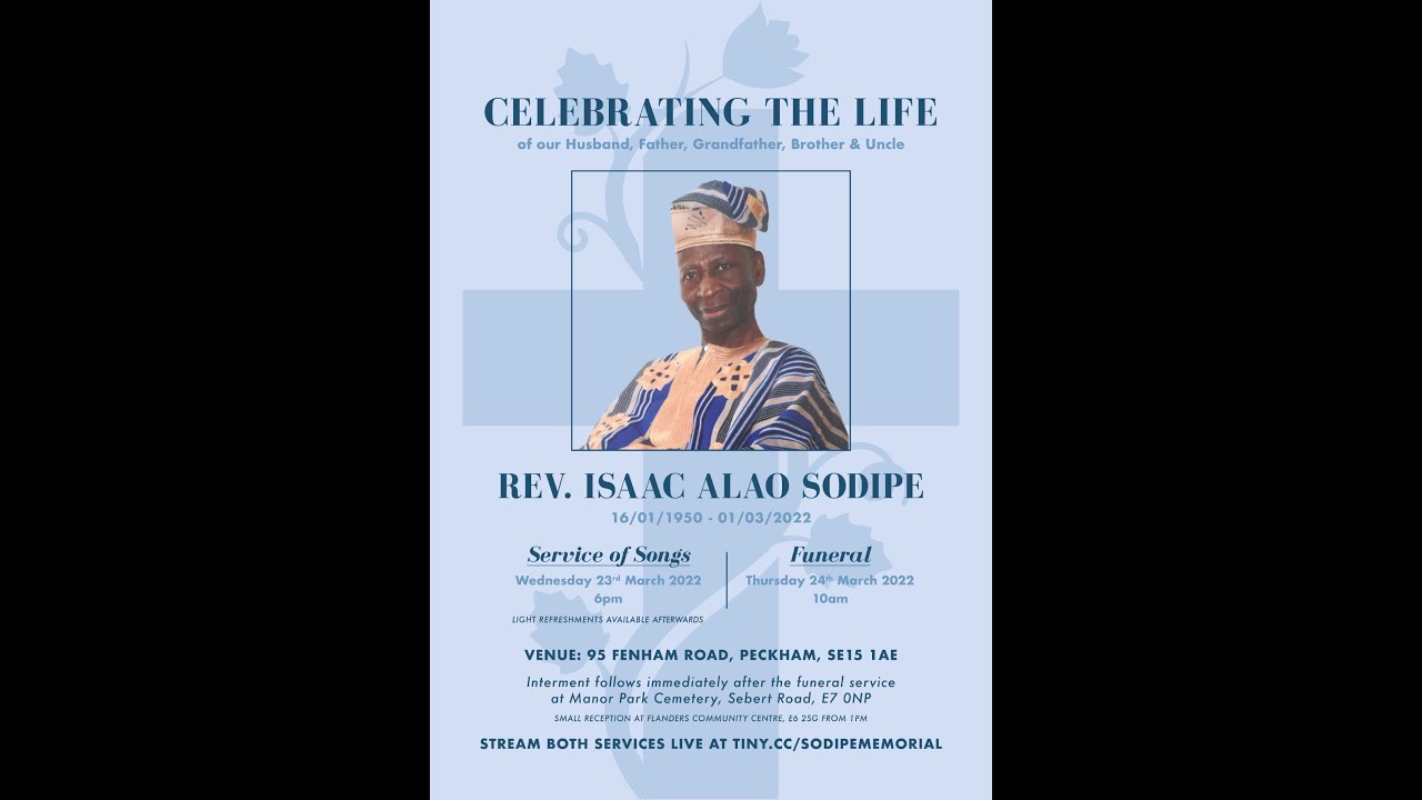 Rev Isaac Sodipe - Funeral Service