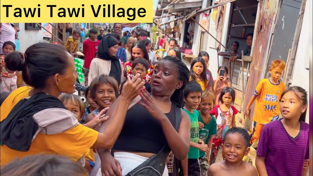 They were Shocked to See a black girl in Tawi Tawi island Philippines 🇵🇭/village life
