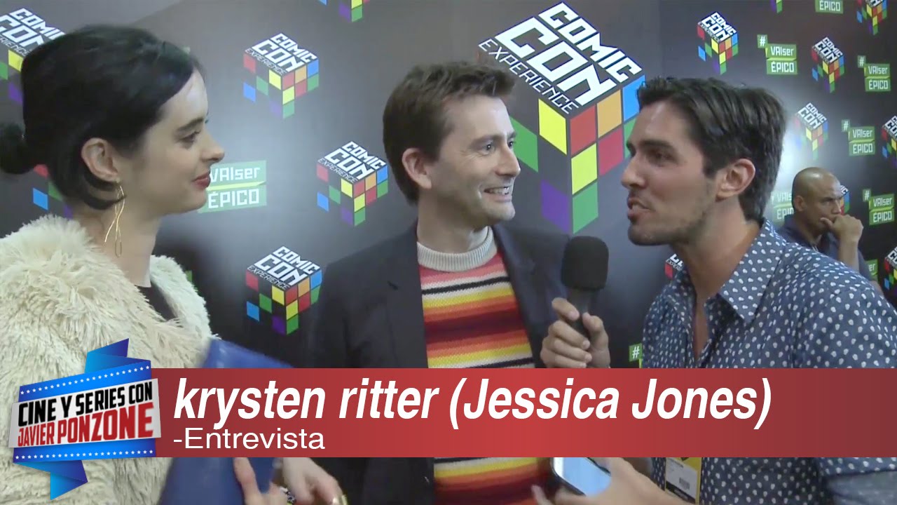 A solas con Krysten Ritter y David Tennant de Jessica Jones por Javier Ponzone.