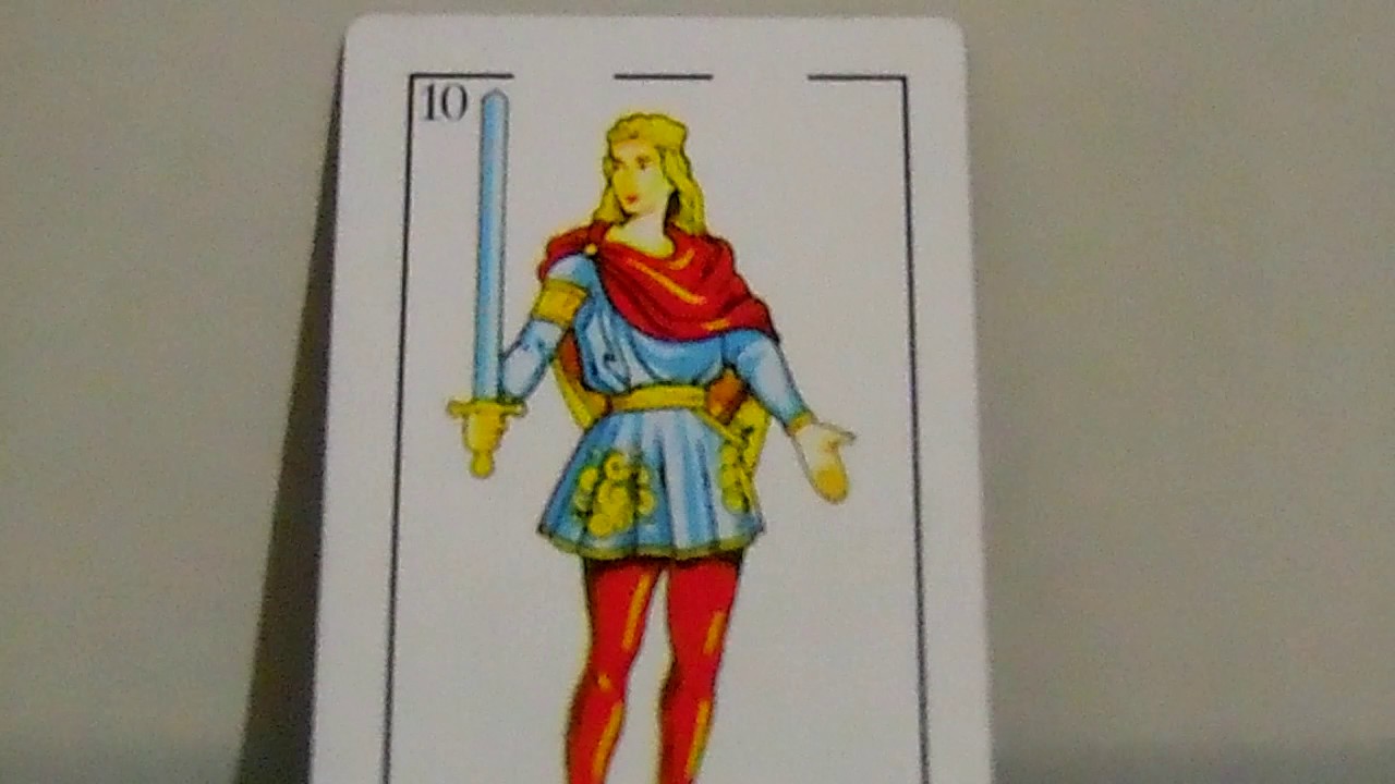 SOTA DE ESPADAS ( DAMA DE ESPADAS ) BARAJA ESPAÑOLA CAP 12