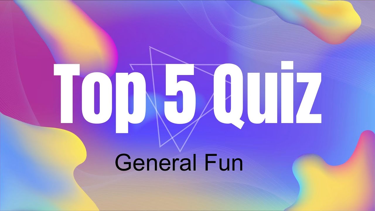 Top 5 Family Quiz! | General Knowledge Game for Kids, ESL & Family Fun