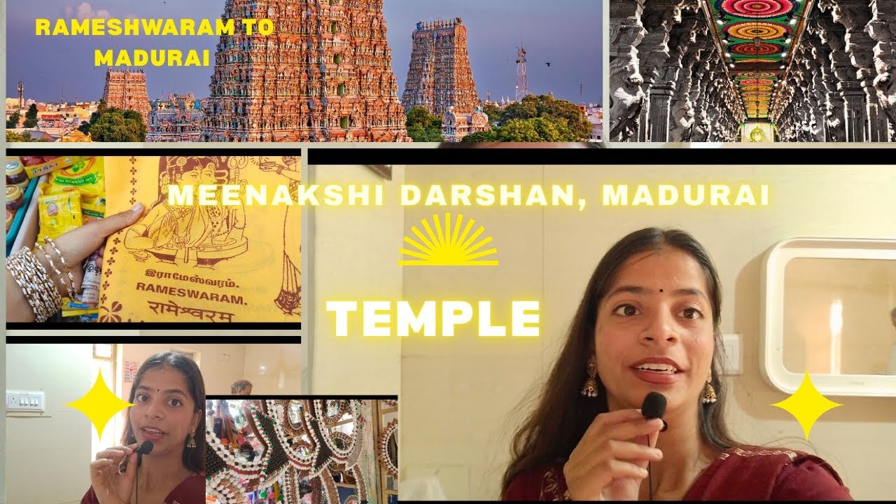 Rameshwaram to Madurai 🚆 | Meenakshi Amman Temple Darshan | Tamil Nadu Travel Vlog #video #vlog #yt 