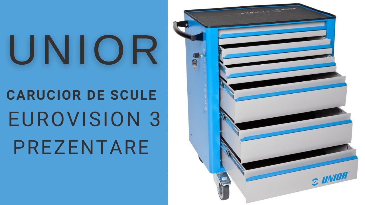 Dulap mobil de scule Unior Eurovision 3 | Unior Tool Box tour