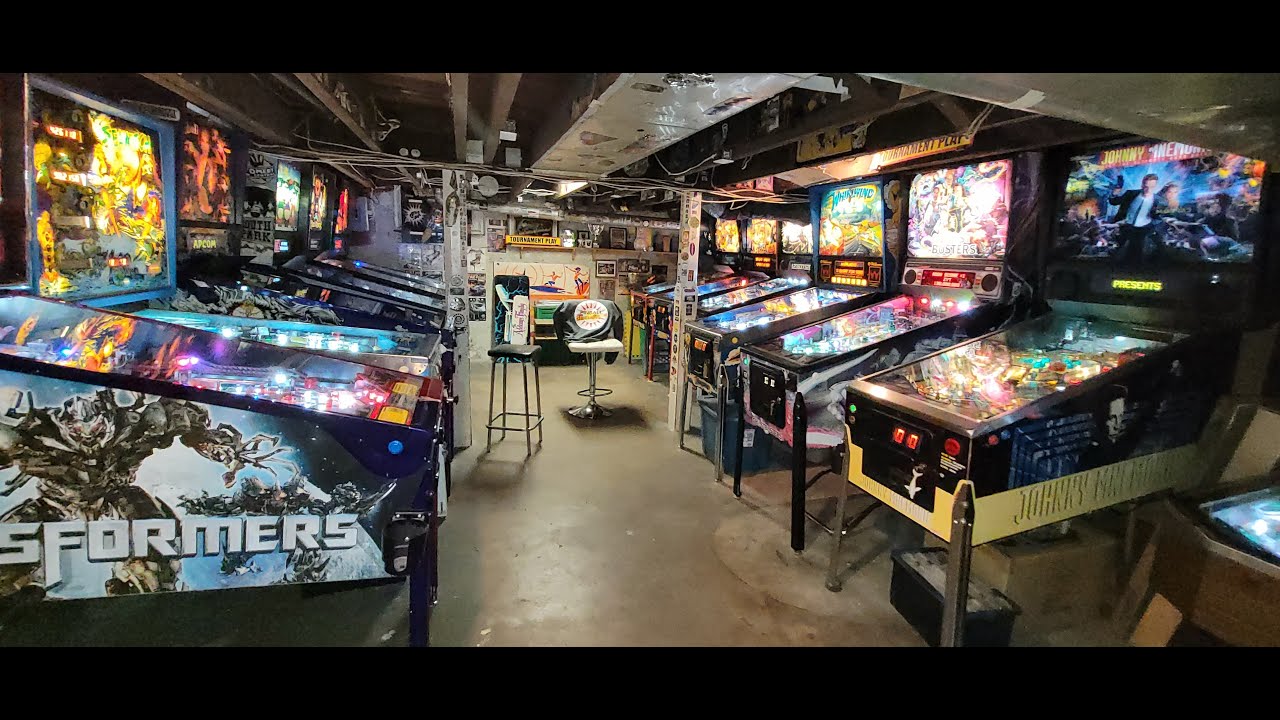 Updated Tour of My Games Room / Pinball Machine Collection! Feb 2022