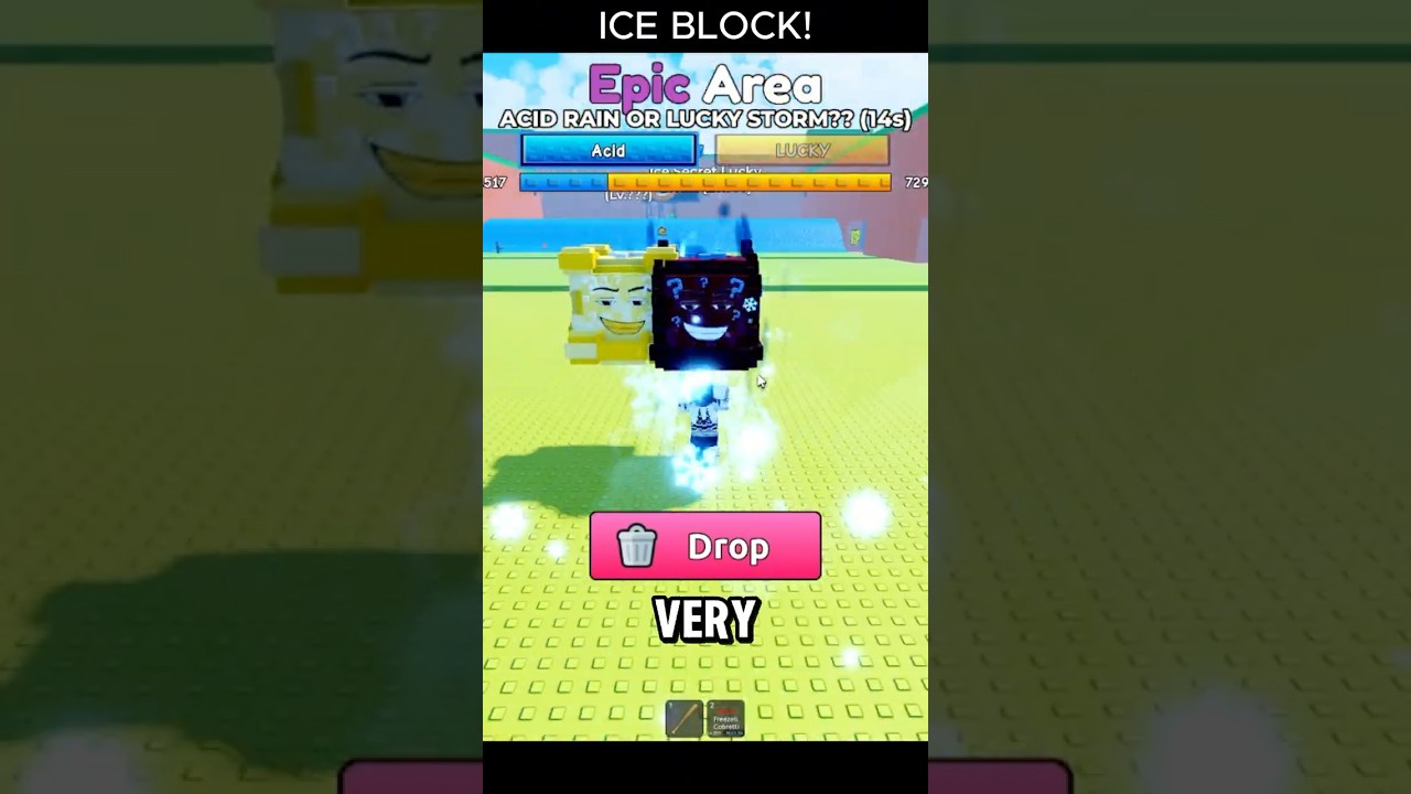 ICE BLOCK! #roblox  #escapetsunamiforbrainrots