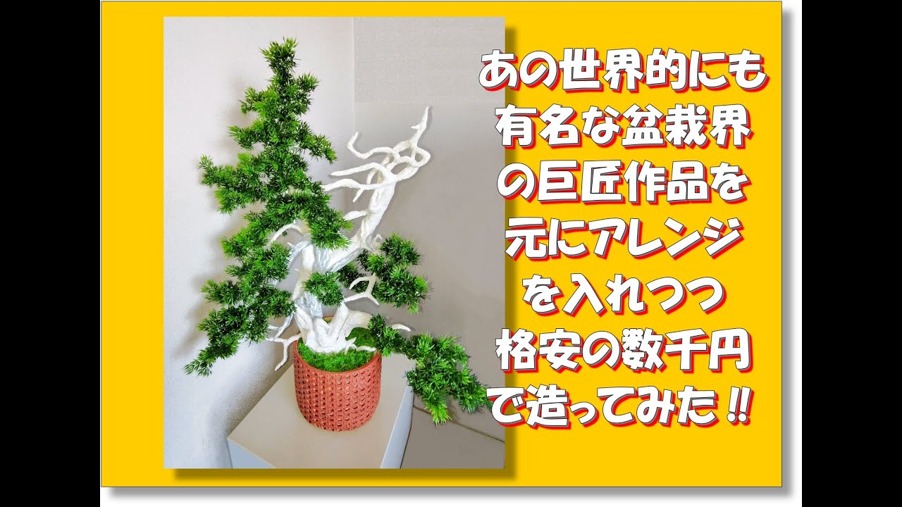 超～高額 ⁉ 有名巨匠の真柏盆栽を参考に数千円で造ってみた　Bonsai