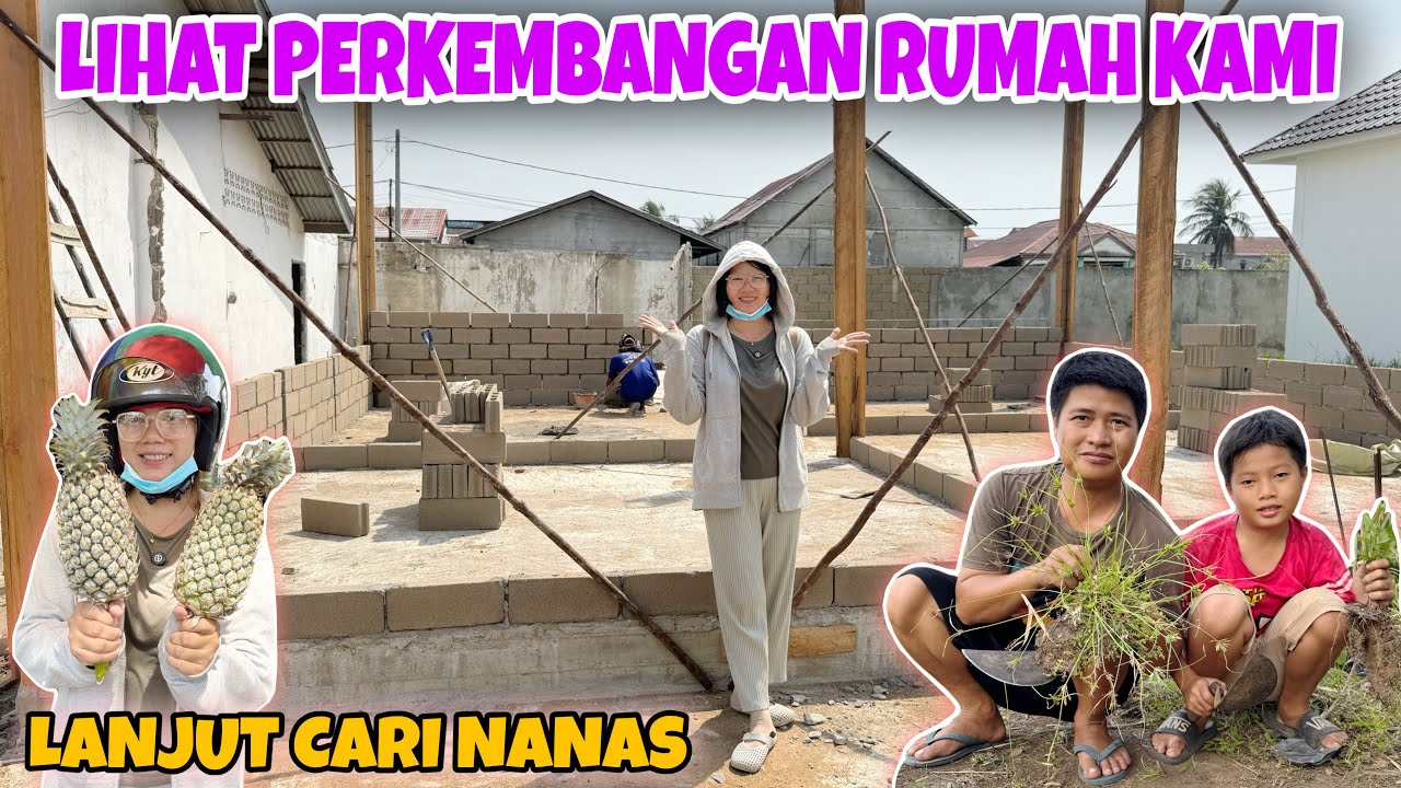 LIHAT PERKEMBANGAN RUMAH KAMI,SUDAH SAMPAI TAHAP MANA‼️ANAK DAN BAPAK BERSIHKAN HALAMAN DEPAN RUMAH