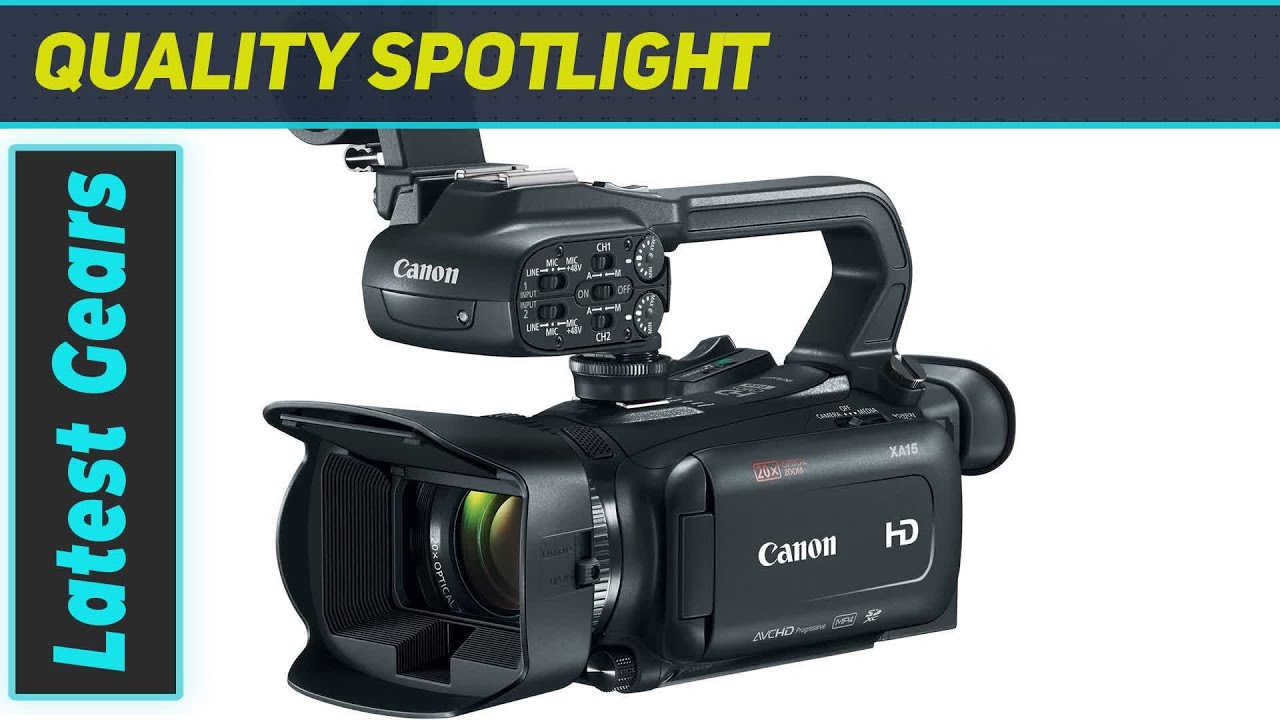 Unveiling the Canon XA15 Professional Camcorder - A Comprehensive Review