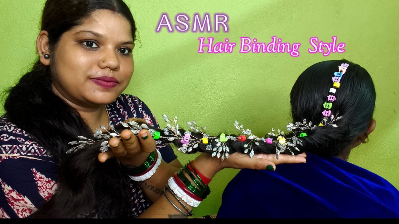 ASMR|| Classical Danceing Hair Binding Style Doing My Sweet Sister (Roleplay)||