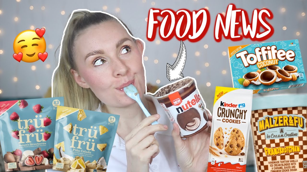 LECKER, oder? XXL FOOD NEWS im LIVe TEST! Nutella Eis, Franzbrötchen Eis, Trü Frü, Kinder Cookies 🍪