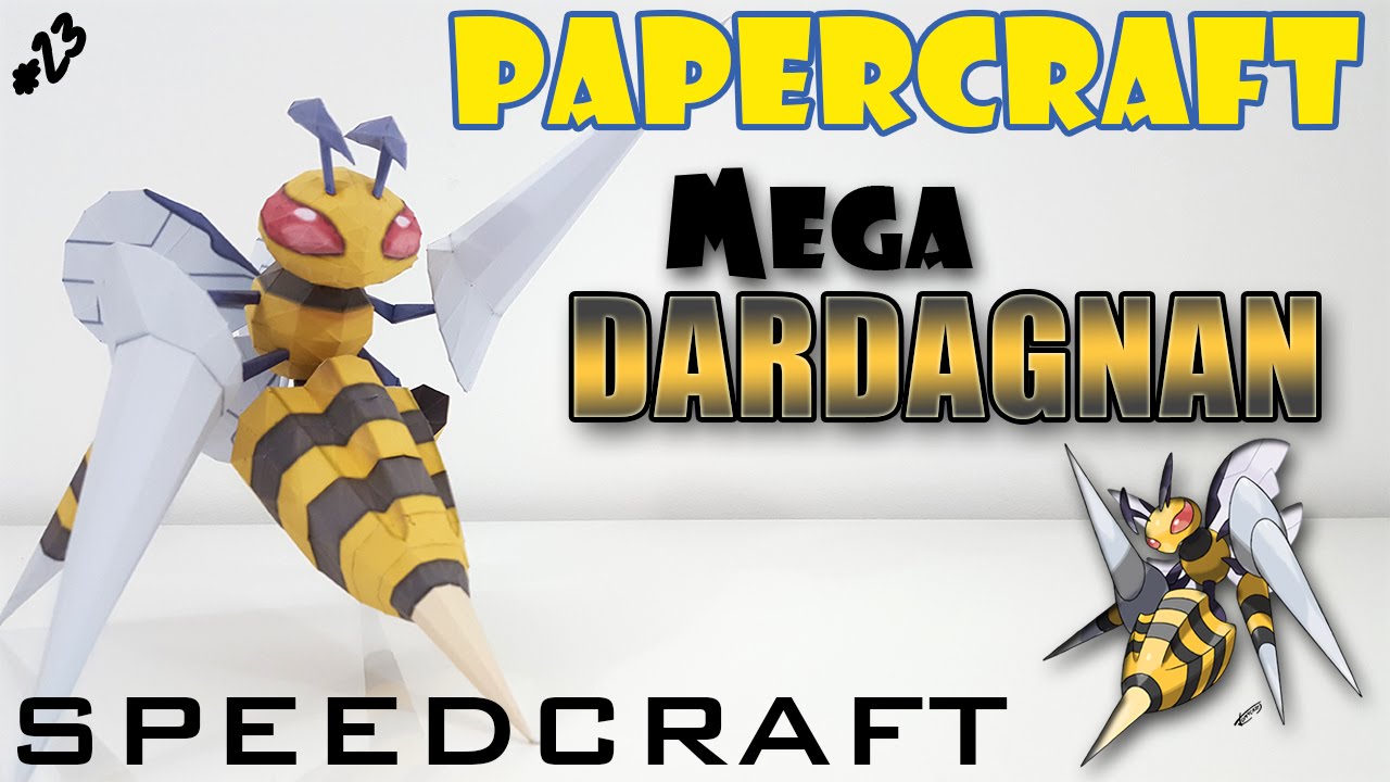 Papercraft - MEGA Dardargnan - Le SpeedCraft de la réalisation !