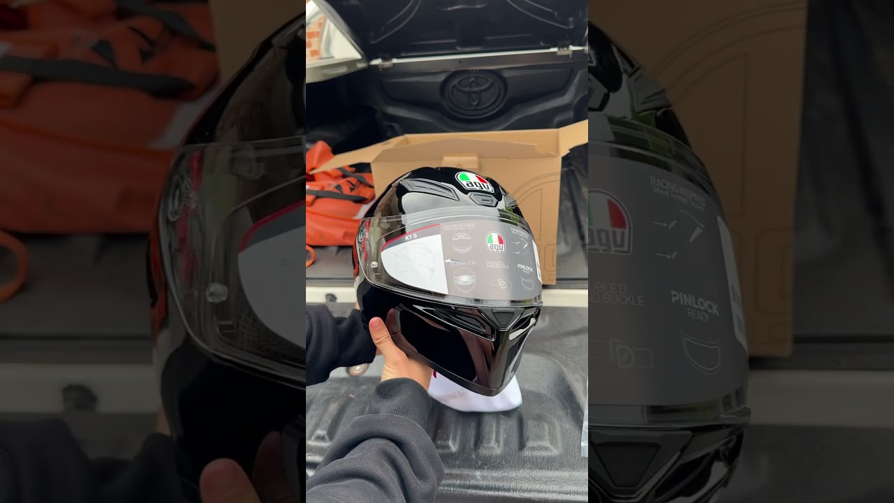 Unbox my new AGV K1S Helmet with me! #yamaha #r7 #bike #motorcycles #sportsbike #agvk1
