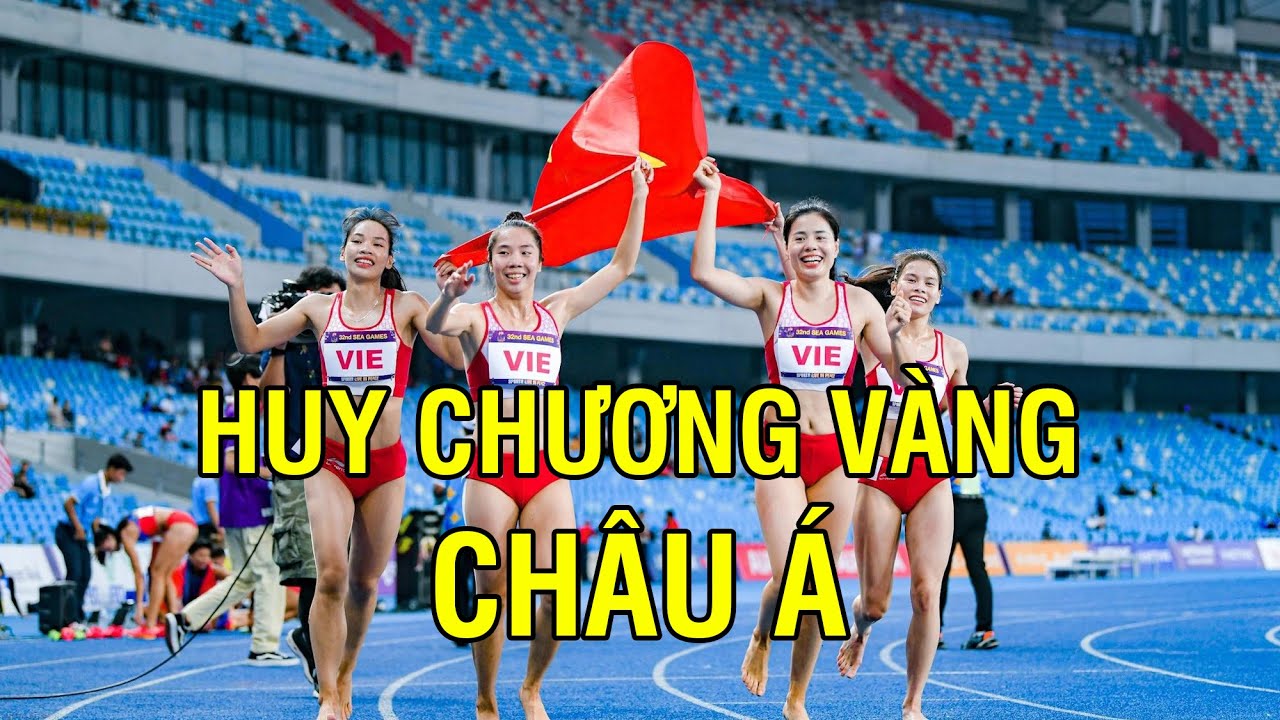 Điền Kinh Nữ Việt Nam Giành Huy Chương Vàng Châu Á 2023 Nội Dung 4x400m | AA News