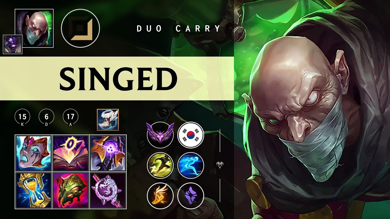 Singed Carry vs Zeri - KR Master Patch 26.07