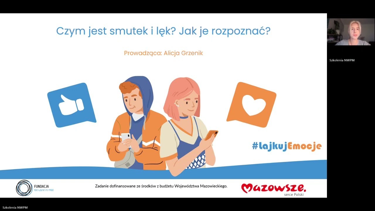 #LajkujEmocje - Czym jest smutek i lęk? Jak je rozpoznać?