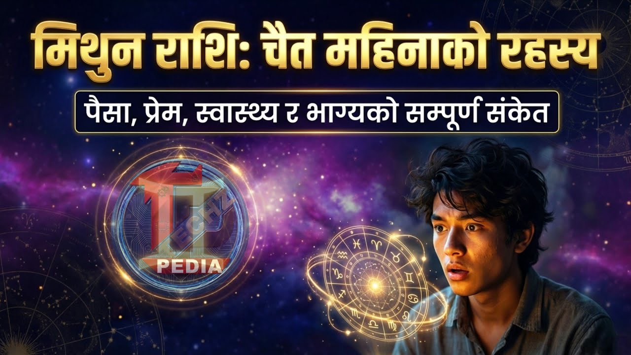 मिथुन राशि 🔮 चैत महिनामा ठुलो परिवर्तन? पैसा, प्रेम र भाग्यको संकेत! Rashifal | TECHZ PEDIA 