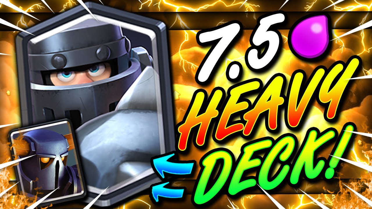 7.5 ELIXIR!! HEAVIEST DECK IN CLASH ROYALE... EVER!! THIS IS INSANE!! 😱