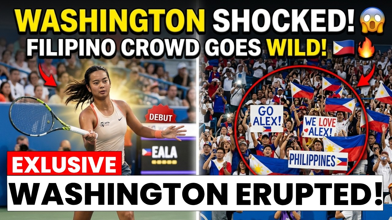 NO ONE EXPECTED THIS! 🇵🇭 Alex Eala&rsquo;s Washington Debut Brings Filipino Fans OUT!