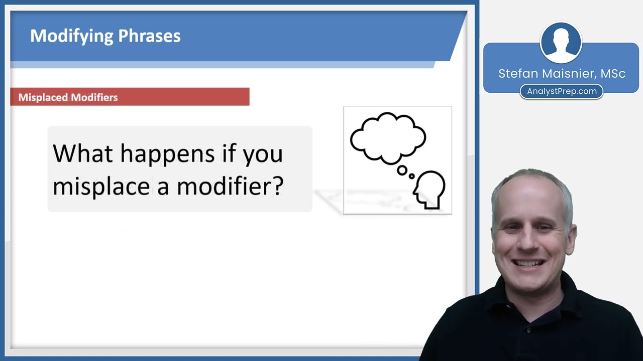 Modifiers (Executive Assessment &ndash; Sentence Corrections &ndash; Addressing Common Issues)