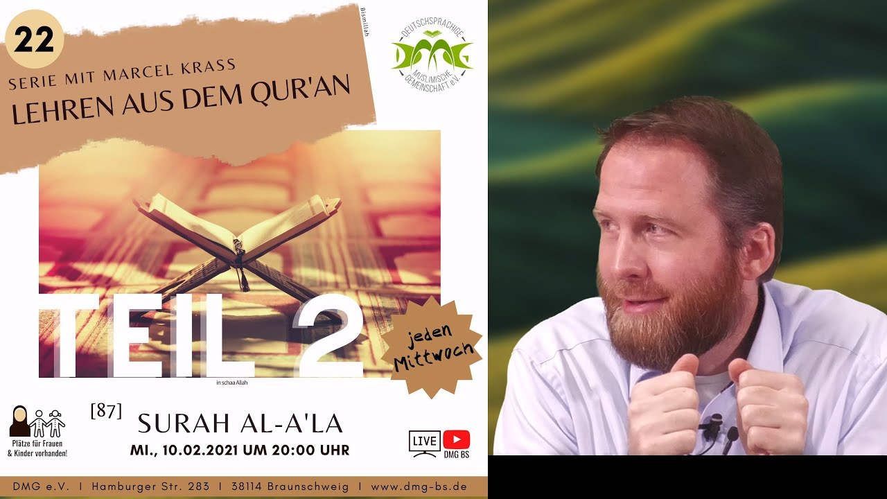 SURE 87: AL-A'LA (Teil 2) (DER ALLERHÖCHSTE) mit Marcel Krass in Braunschweig