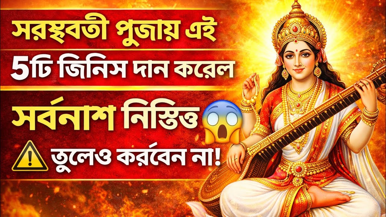 সরস্বতী পূজায় এই ৫টি জিনিস দান করলে সর্বনাশ নিশ্চিত 😱 ভুলেও করবেন না | Saraswati Puja Special