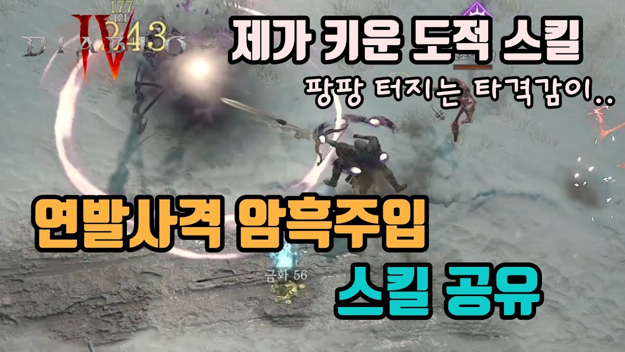 ✨디아블로4 연발사격 암흑주입 도적스킬 세팅 영상입니다(베타기준)/ diablo4 barrage build