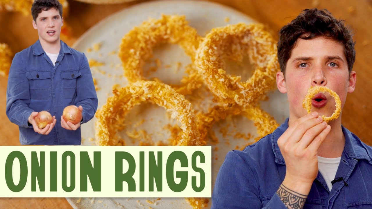 CRISPY BAKED ONION RINGS RECIPE | Max La Manna