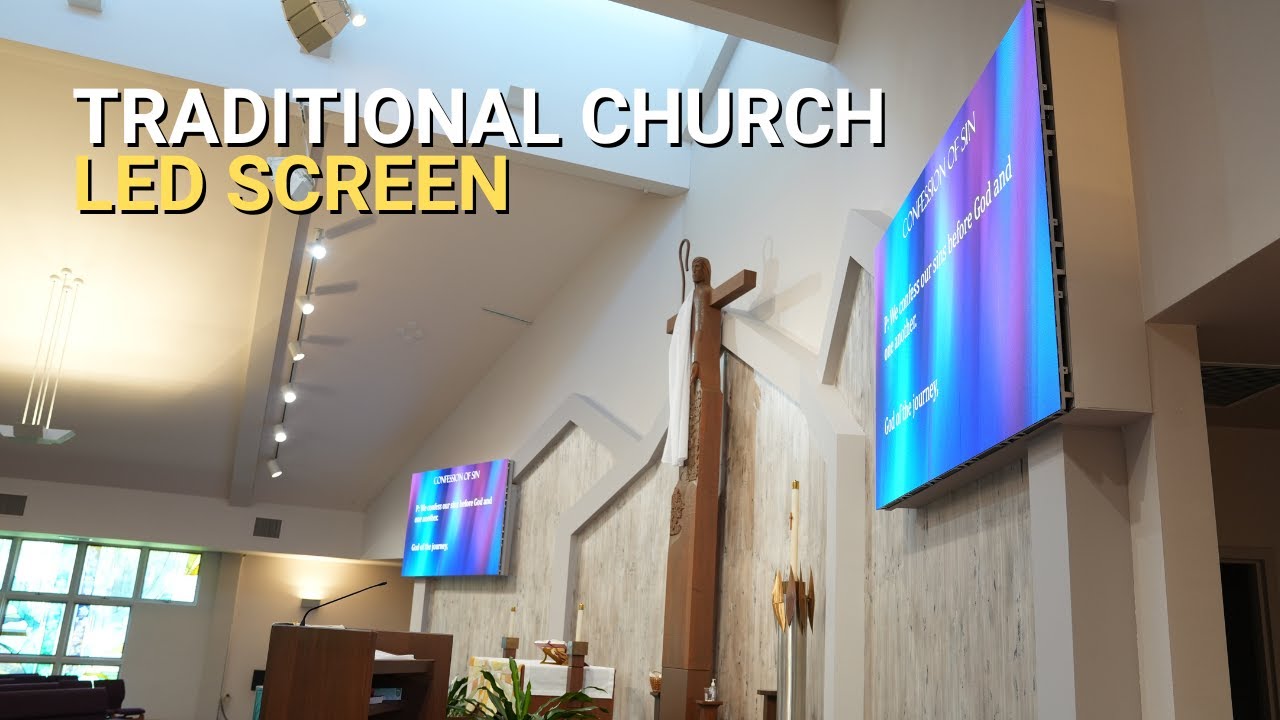 LED Screen for Traditional Small Church