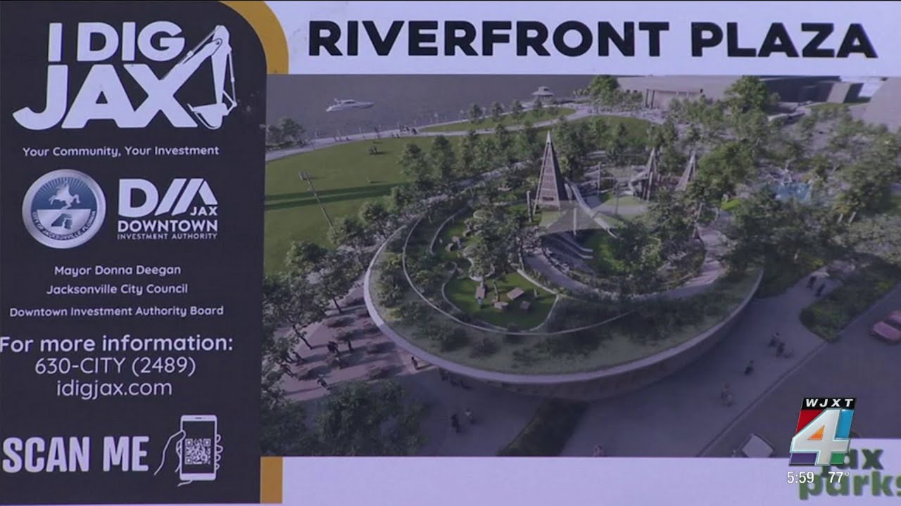 Riverfront Plaza, first part of downtown's transformation, to open by end of this year, city says
