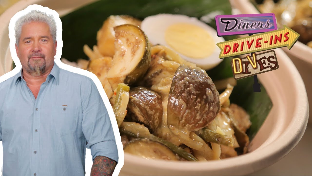 Guy Fieri Eats *LEGIT* Thai Green Curry in Dallas | Diners, Drive-Ins and Dives | Food Network
