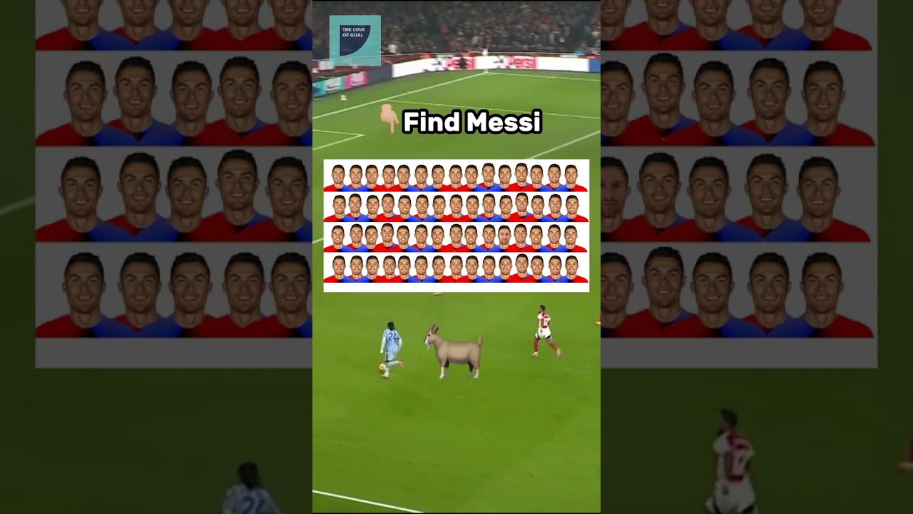 Can you find Messi? #footballquiz #football #messi #theloveofgoal