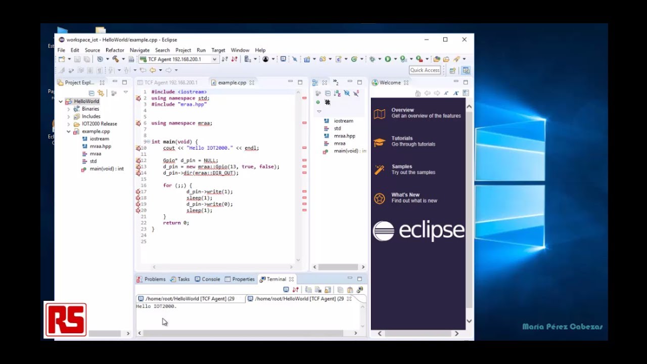 Programar Simatic IOT2020 en C++ con Eclipse (gateway IOT2000)