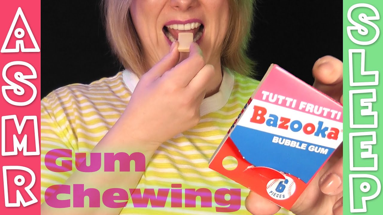 ULTRA Relaxing Gum Chewing ASMR /w Soothing Sounds & Bubbles