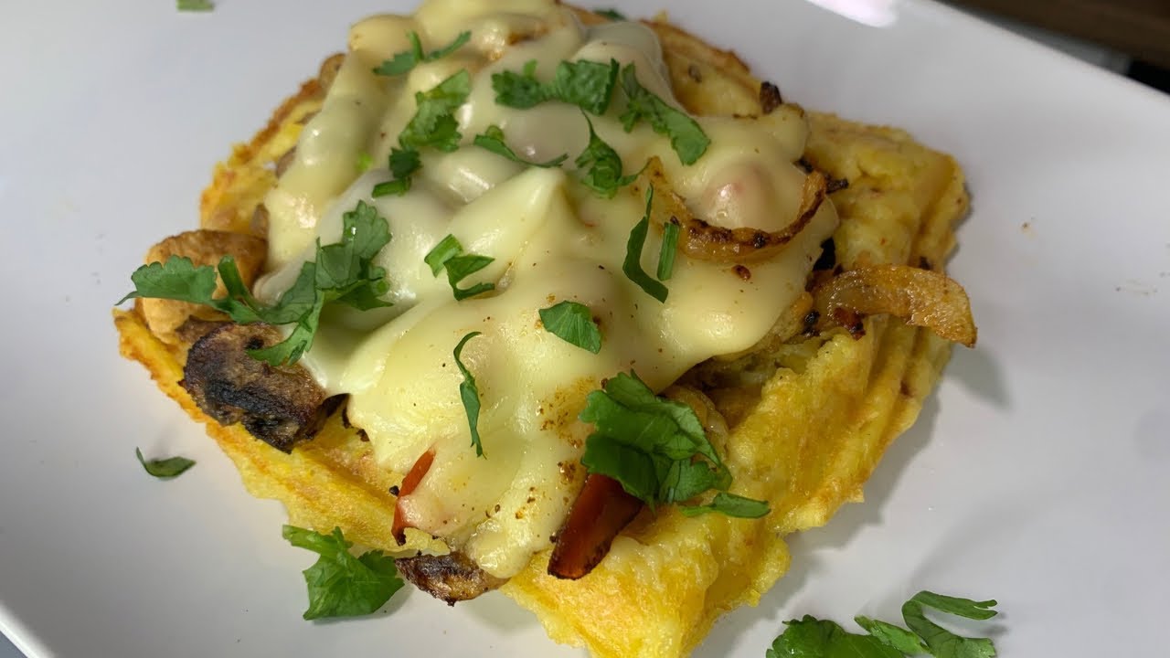 Potato Waffles with Chicken & Cheese | Perfect Iftar Recipe 