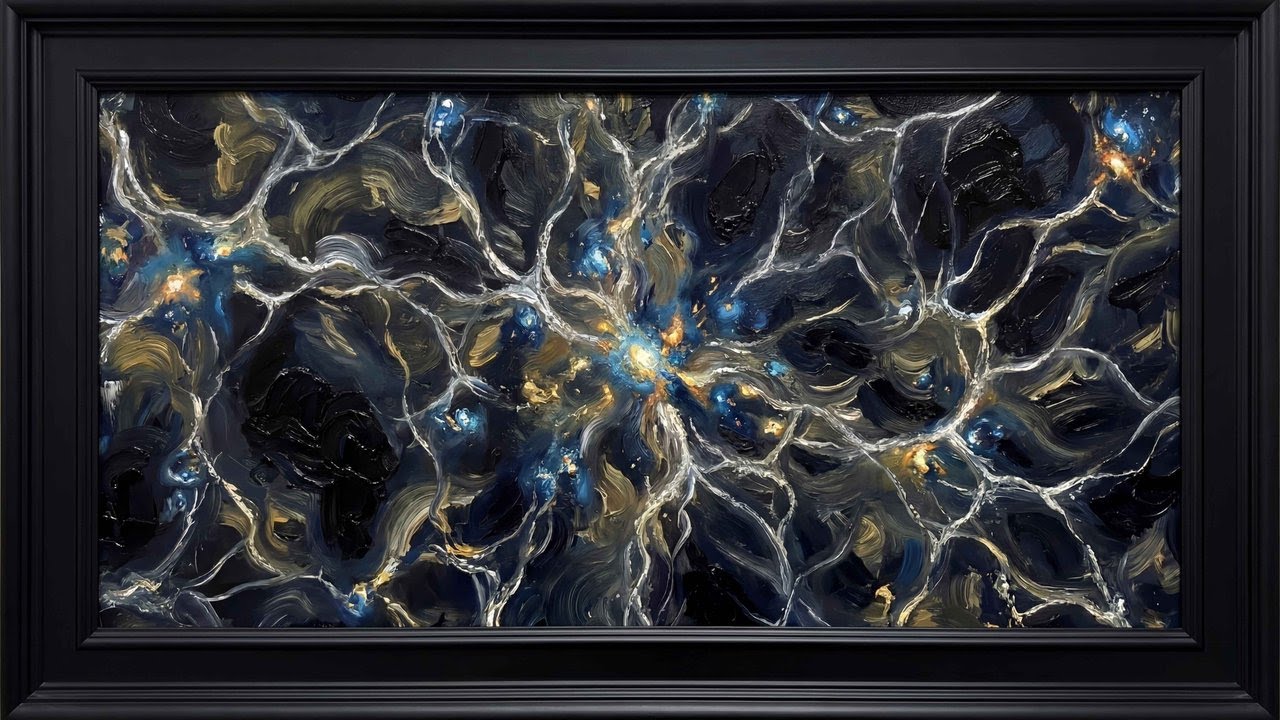The Cosmic Web — Structure of the Universe | Oil Painting | 4K TV Art | 8 Hours