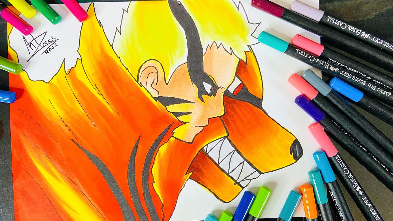 Como Desenhar o Naruto e a Kurama - ELA VAI VOLTAR