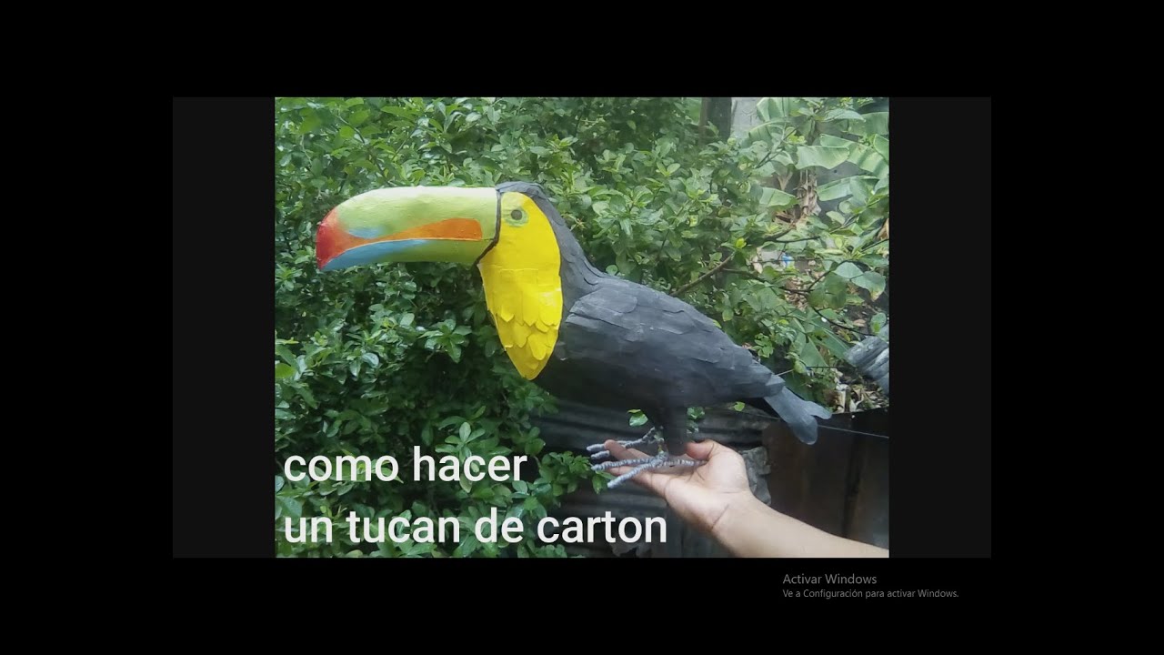 como hacer un tucan de carton