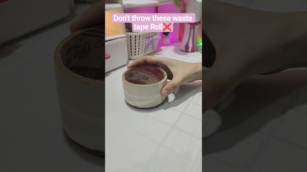 Don't throw these waste tape Roll❌#diy #handmade #craft #shorts #ammara art&craft