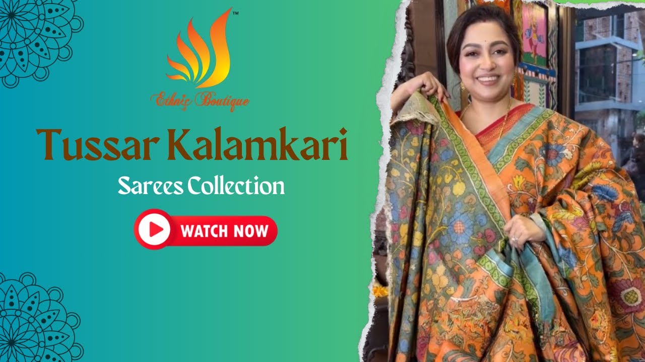 Tussar Kalamkari Sarees Collection