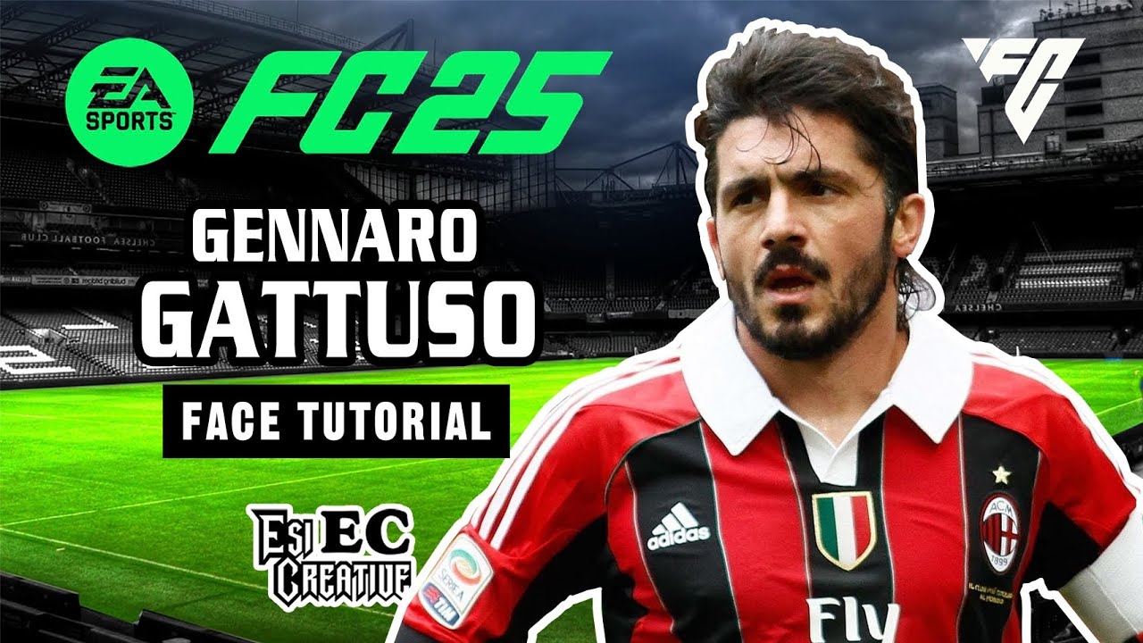 Gennaro Gattuso face tutorial creation EA FC 25 proclubs and creere mod.