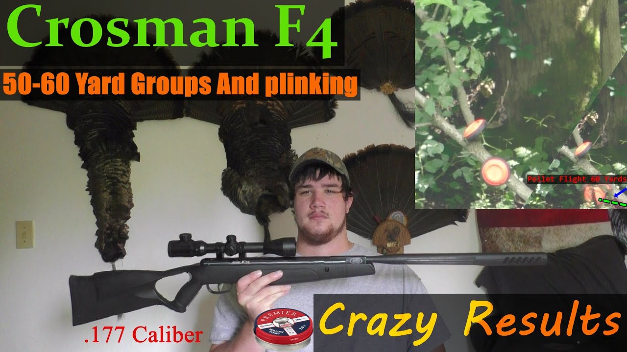 Full Review On The Crosman F4 60 Yard Target Shooting! (Testing Accuracy) .177 Cal Air Rifle