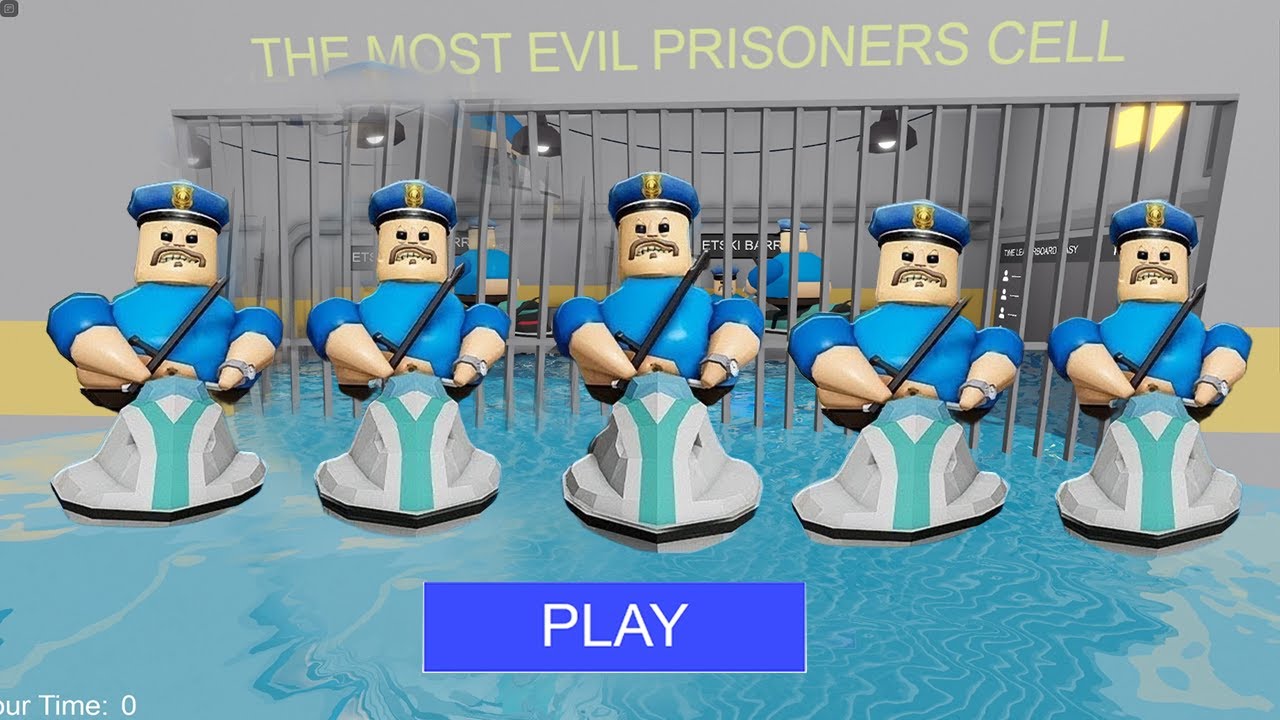 WATER BARRY'S PRISON RUN (Obby) New Update - Roblox Walkthrough FULL GAME #scaryobby #roblox