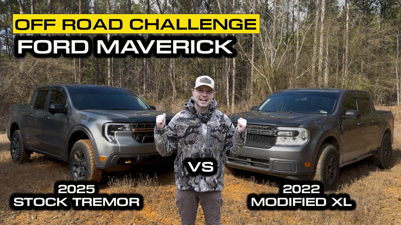 2025 Ford Maverick Off Road Challenge | Tremor 4X4 vs Modified XL AWD