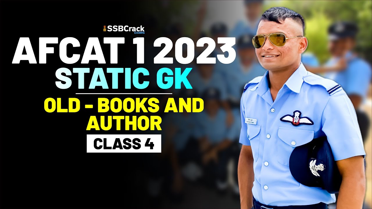 AFCAT 1 2023 Exam Static GK 45 Days Crash Course - Books and Author (Old) - Class 4