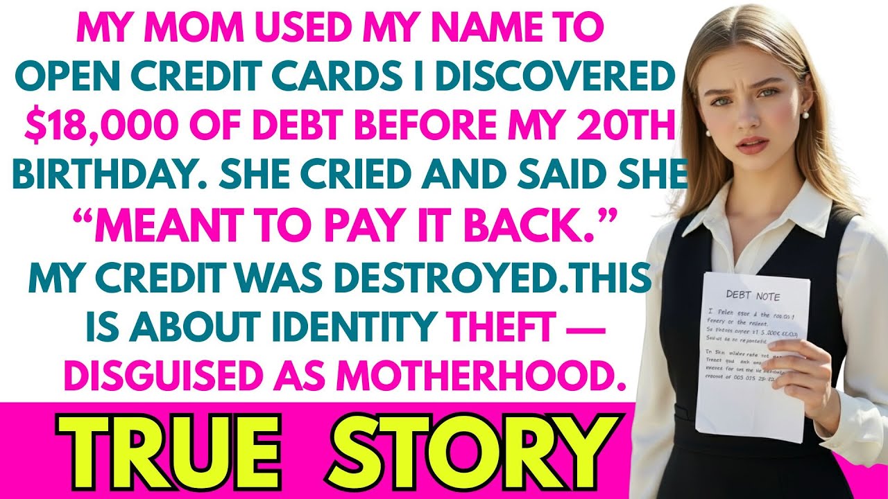 My mom used my name to open credit cards,I discovered $18,000 of debt before my 20th birthday