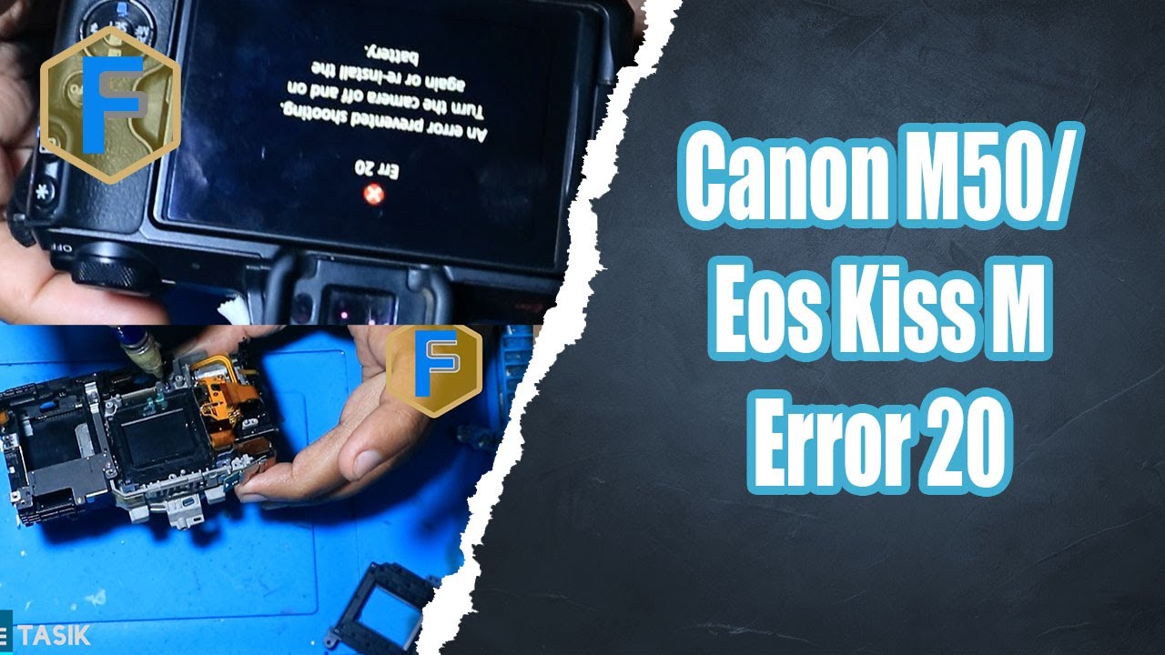 Canon m50 atau canon kiss M error 20 ganti shutter unit