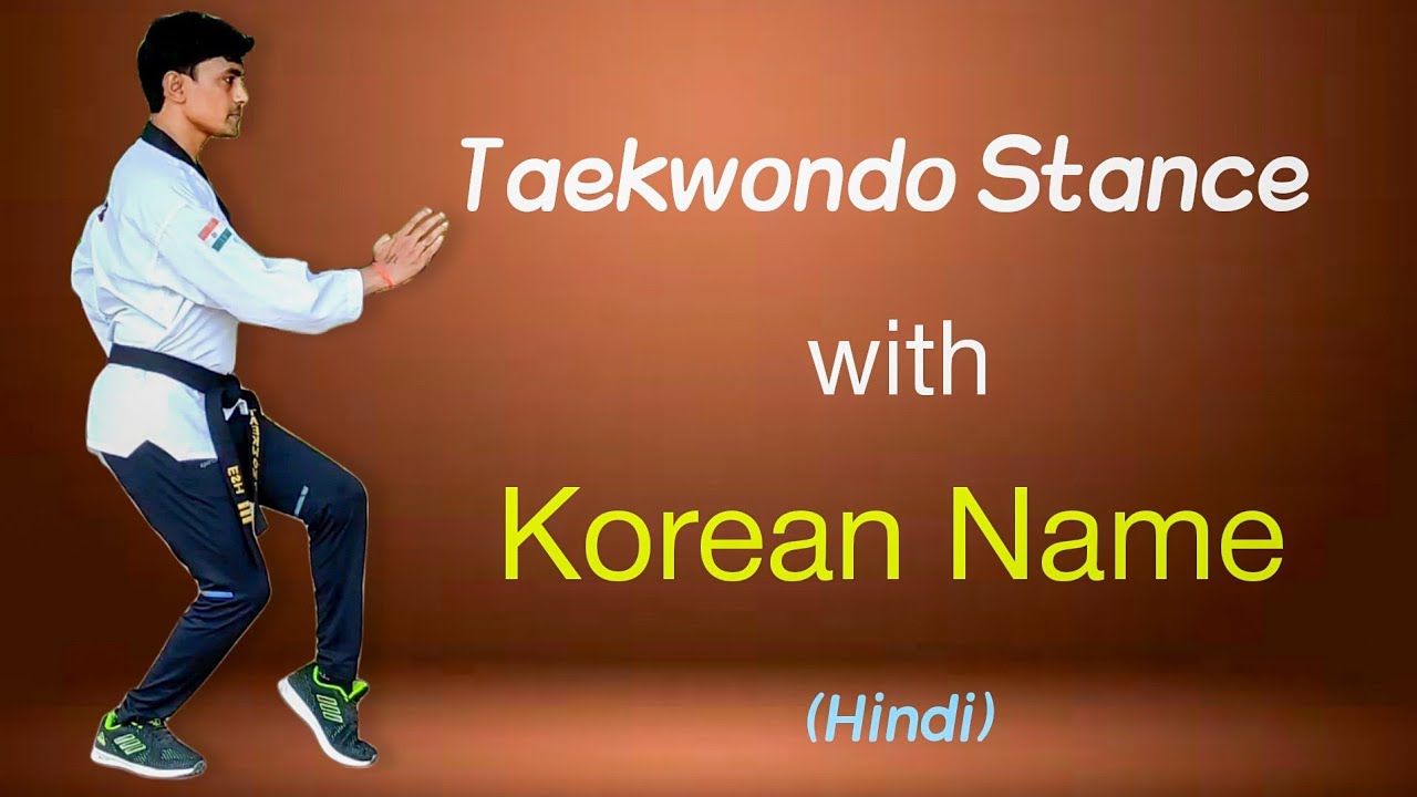 Taekwondo stance in hindi| Taekwondo stance with korean names| Taekwondo stance training| taekwondo