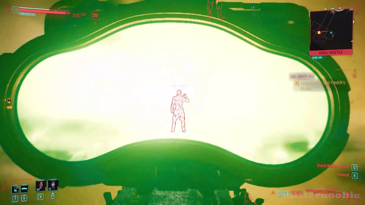 Cyberpunk 2077 - Sniper rifle SPT32 Grad is OP, feature or glitch