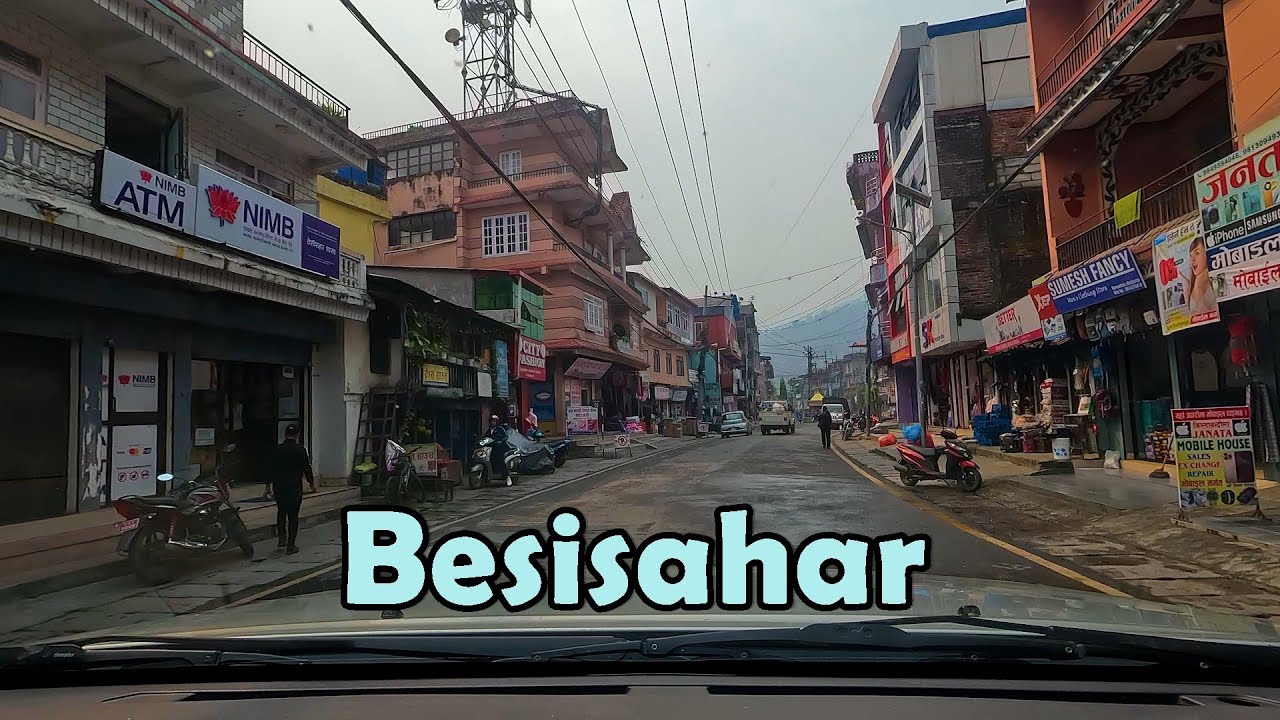 Besishahar, Lamjung - 4K Driving Tour Nepal 2025