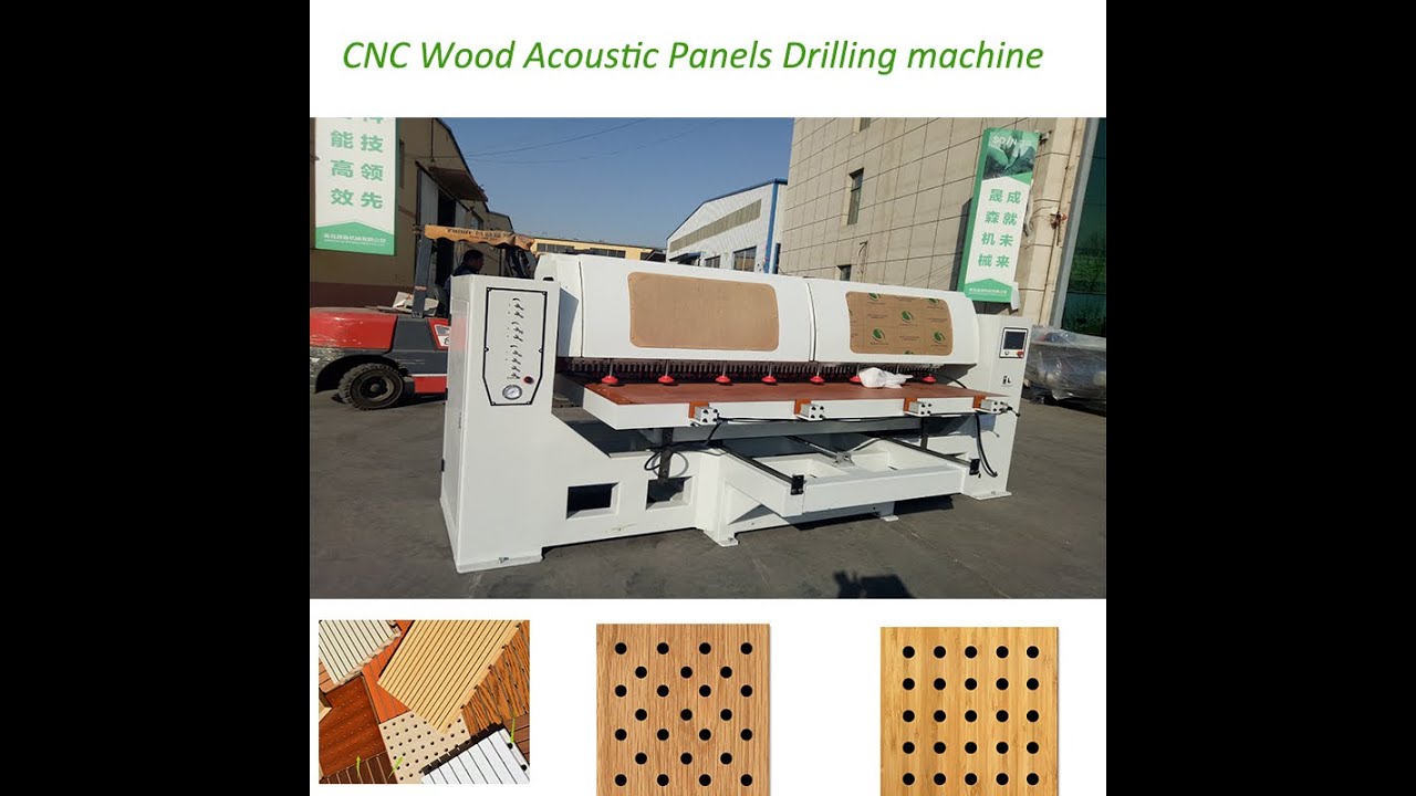 How to do make acoustic panel  wood sound absorbing proof  panel board drilling machine